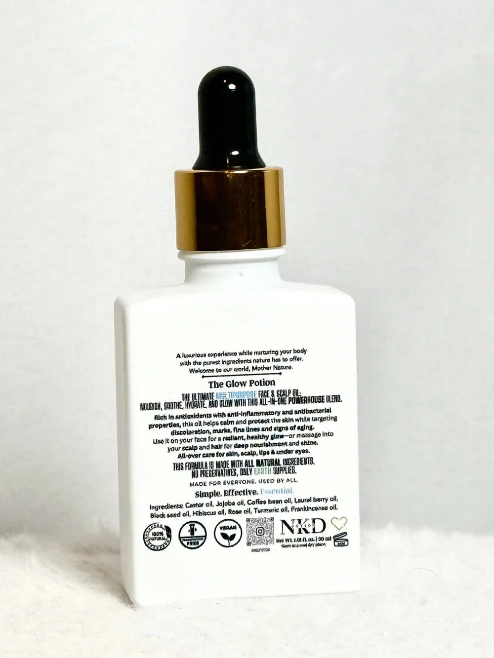 NKD Beauty Glow Potion Face & Body Illuminating Oil 1 oz